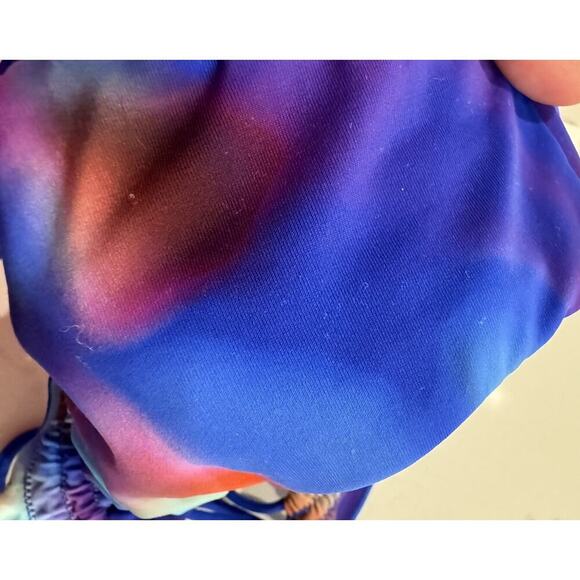 White Fox Bikini Bottom Swim Size Medium Side Tie Summer Soiree Sexy Colorful - Picture 8 of 8